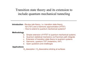 Transition state theory and its extension to include quantum