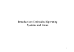 Embedded Operating Systems and Linux