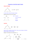 Trigonometry in Non-Right Angled Triangles Area of a Triangle Sine
