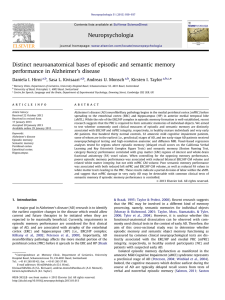 Distinct neuroanatomical bases of episodic and semantic memory