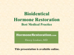 Natural Hormone Replacement Therapy