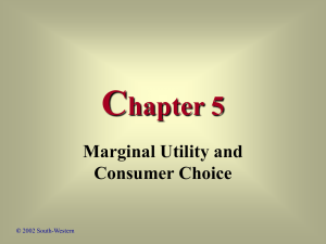 What is Marginal Utility? - Choose your book for Principles of