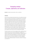 Resampling methods: Concepts, Applications, and Justification