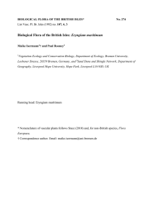 biological flora of the british isles