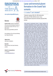 Lunar and terrestrial planet formation in the Grand Tack scenario