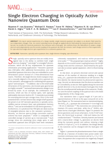 Single Electron Charging in Optically Active Nanowire Quantum Dots