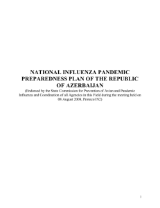 national influenza pandemic preparedness plan of the republic of