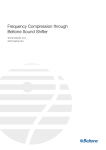 Frequency Compression through Beltone Sound Shifter