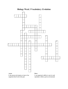 Biology Week 3 Vocabulary: Evolution