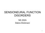 Eye and Ear Disorders Related to the Geriatric Population