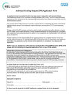 IFR application form with IG statement