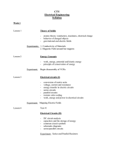 CTY Electrical Engineering Syllabus