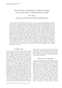 North Atlantic and North Sea Climate Change