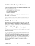 MathCAD worksheet 3 – Trig and other functions
