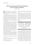 Climate Change and Infectious Disease: Stormy Weather