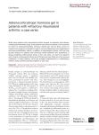 Adrenocorticotropic hormone gel in patients with refractory