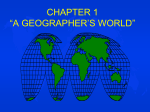 chapter 1 "a geographer`s world"