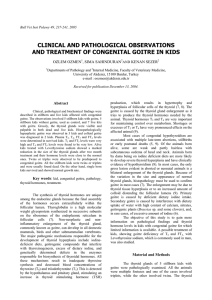 clinical and pathological observations and treatment of congenital