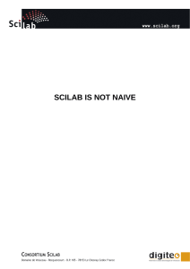 SCILAB IS NOT NAIVE