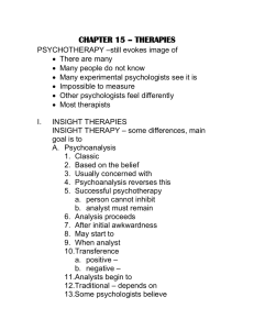 chapter 15 – therapies