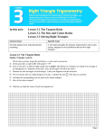 Lesson 3.2 The Sine and Cosine Ratios