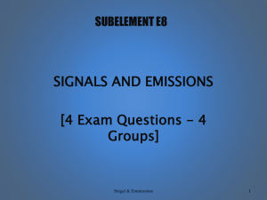 E8 - Signals And Emissions