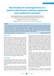 Reactivation of cytomegalovirus in a patient with Stevens