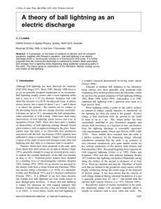 A theory of ball lightning as an electric discharge