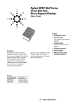 Agilent HDSP-56xC Series 13 mm Slim Font Seven Segment Displays