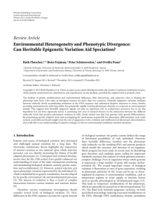 Can Heritable Epigenetic Variation Aid Speciation?