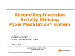 Reconciling Diversion Activity Utilizing Pyxis MedStation® system