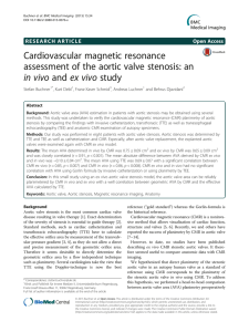 Cardiovascular magnetic resonance assessment of the aortic valve