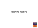 Instructional Strategies for Reading