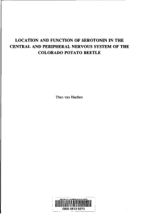 location and function of serotonin in the central and peripheral