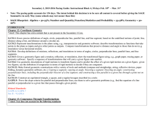 Secondary I, 2015-2016 Pacing Guide: Instructional Block 4, 30