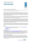 Press Release - UNDP Climate Change Adaptation