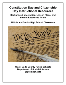 Secondary Constitution Day Resource Guide 2016