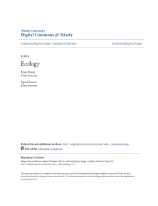 Ecology - Digital Commons @ Trinity