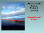 (biogeochemical) cycles - science-b