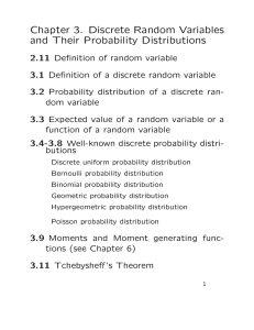 Chapter 3. Discrete Random Variables and Their Probability