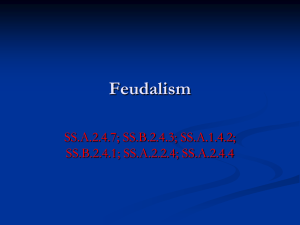 Feudalism - Miami Beach Senior High School