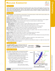 nuclear chemistry - Wood County Schools