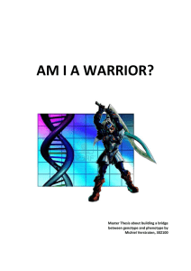 Am I a Warrior? - Erasmus University Thesis Repository
