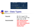 Chapter 1 - Data Types