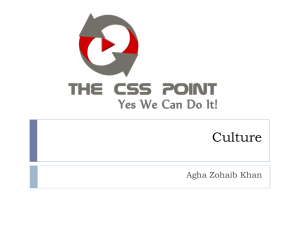 Culture - The CSS Point