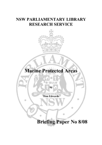 Marine Protected Areas Briefing Paper No 8/08