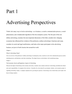 Part 1 Advertising Perspectives - Advertising Educational Foundation
