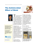 The Antimicrobial Effect of Metal