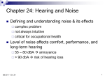 Chapter 24 Hearing and Noise
