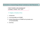 H. Sagawa, Constraints to Universal Energy Density Functionals by